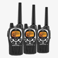 MIDLAND GXT1000 GMRS Walkie Talkie 3-Pack