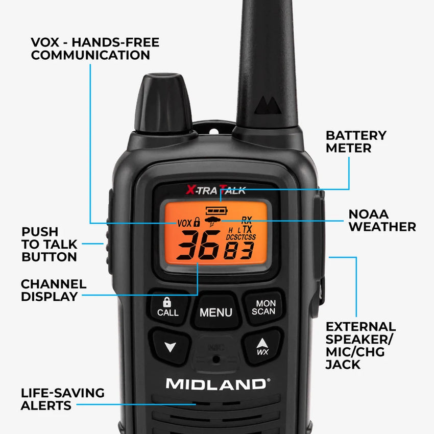 Midland LXT600B 2-Way Radio Pack
