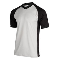 Smitty Men's Grey Wrestling Shirt w/ Black Raglan Like Sleeves & Side Panels