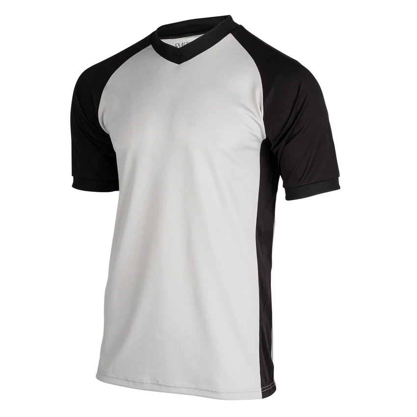 Smitty Men's Grey Wrestling Shirt w/ Black Raglan Like Sleeves & Side Panels