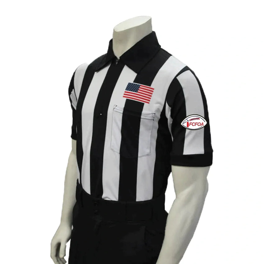Smitty FCFOA 2 1/4" Short Sleeve Shirt W/ Embroidered Flag Patch and FCFOA Patch
