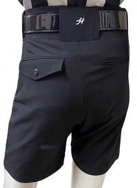 NEW - Honig's Lightweight Poly/Spandex Football Short Black w/White Stripe