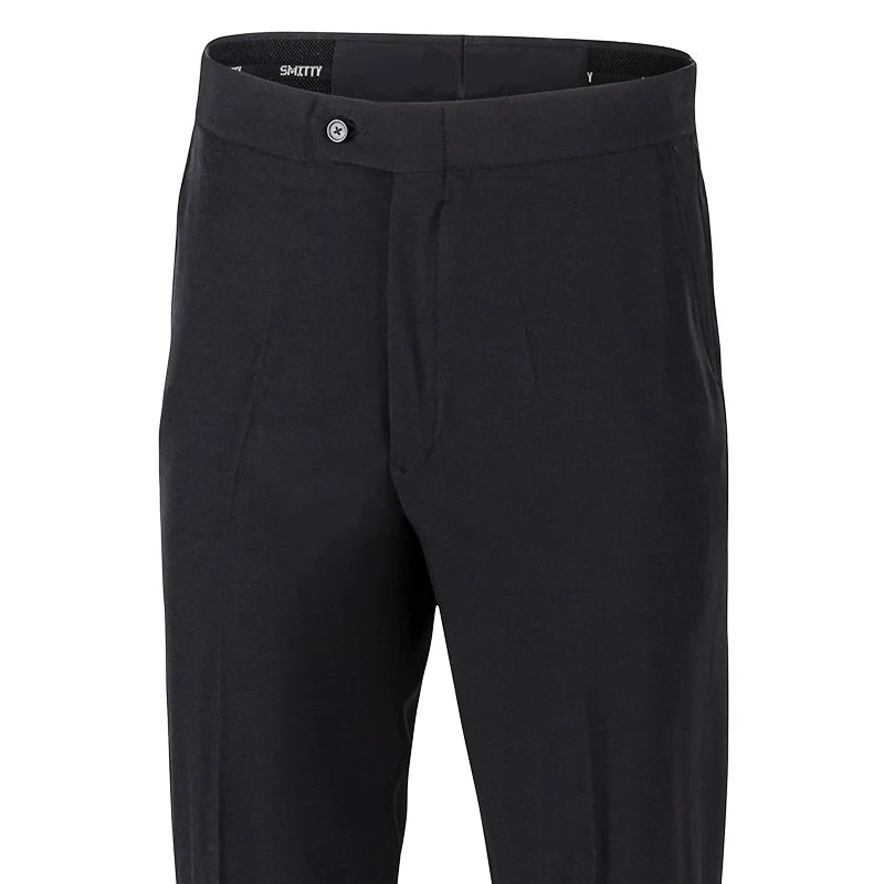 Smitty Polyester Flat Front Referee Pants w/ Slash Pockets