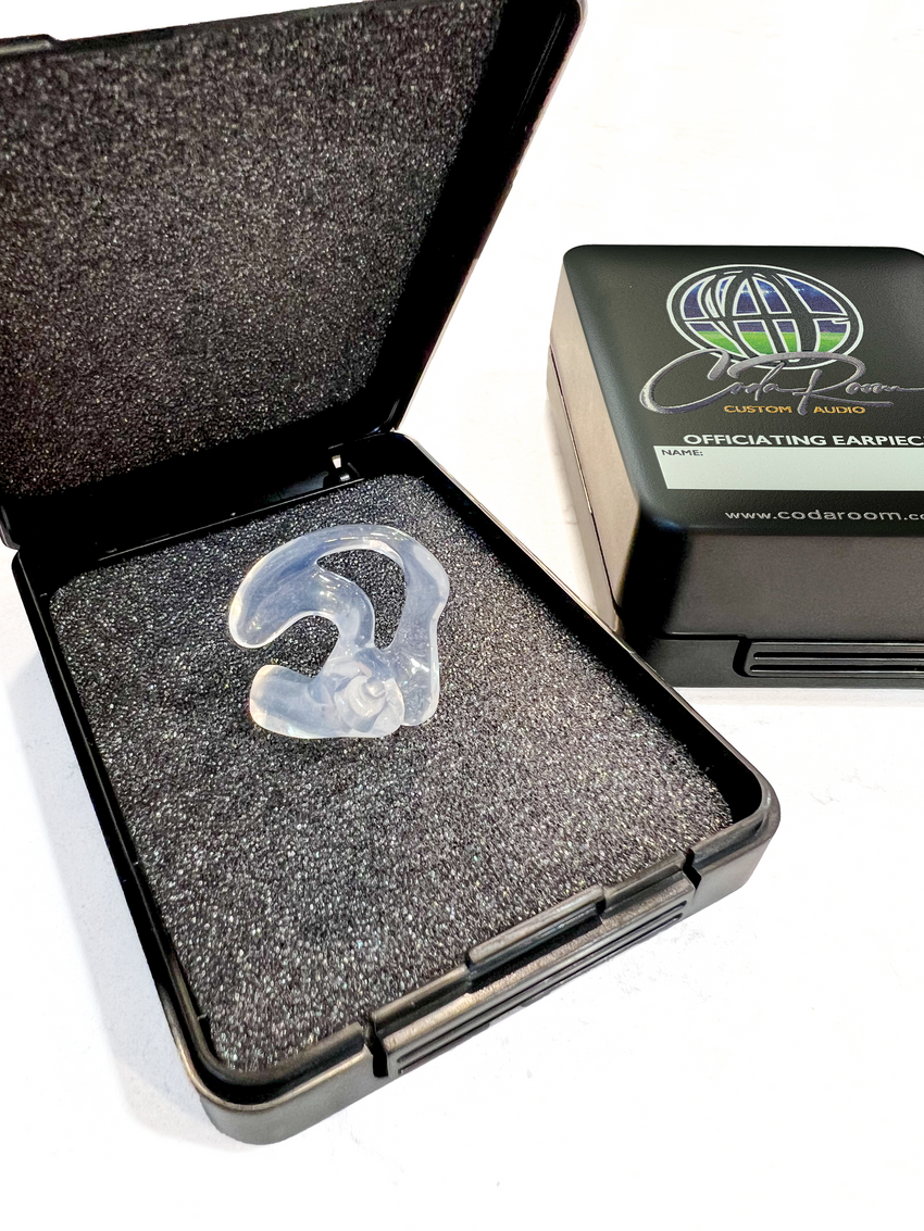 Custom Silicone Radio Earpiece (Compatible with Officiating Airtube Headsets including CT-LAV)