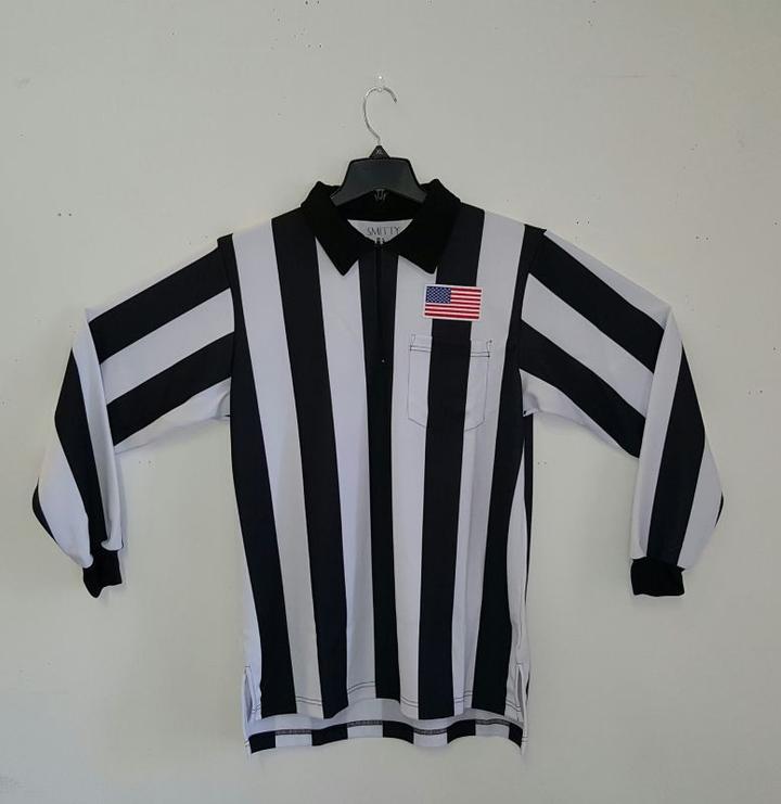 ANEFO Shirt Package SS/LS 2" Black and White Striped Football Shirts