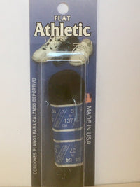 Flat Black Athletic Shoe Laces
