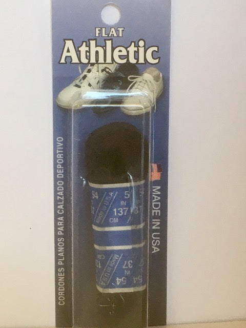 Flat Black Athletic Shoe Laces