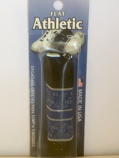 Flat Black Athletic Shoe Laces