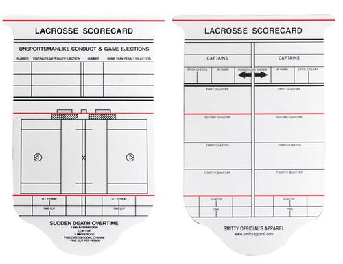 ASLIN Smitty Lacrosse Rewritable Info Card